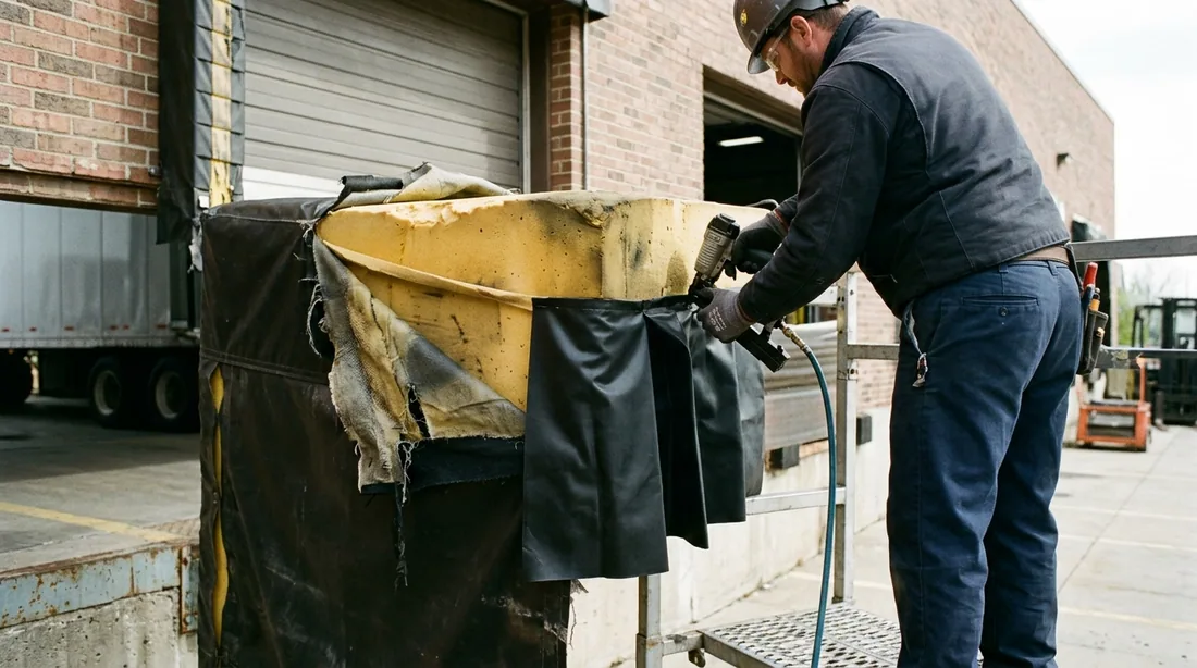 Where foam is still resilient, replacing the fabric covers and wear pleats restores the seal at a — Wichita, KS